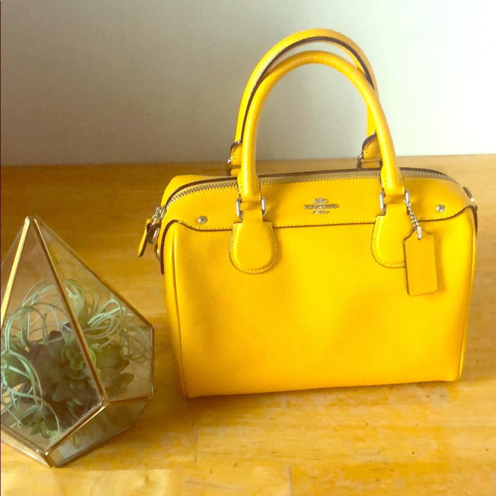Coach Mustard Yellow Mini Bennett